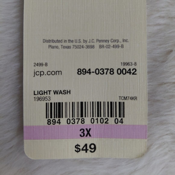 NWT St. John's Bay Apparel Blue Light Wash S/S Blouse - Picture 9 of 12